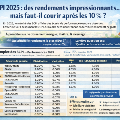 Le rendement des SCPI en 2025