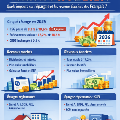 Quels sont les impacts de la hausse de la CSG en 2026